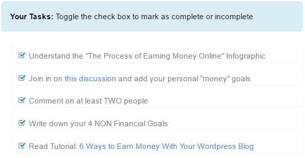 Wealthy Affiliate Review -Task-based training