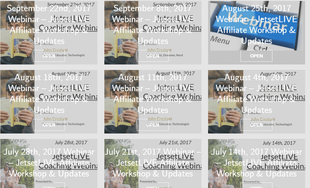 Internet Jetset Review - Live webinars