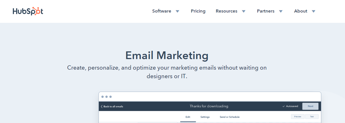 Hubspot Email Marketing