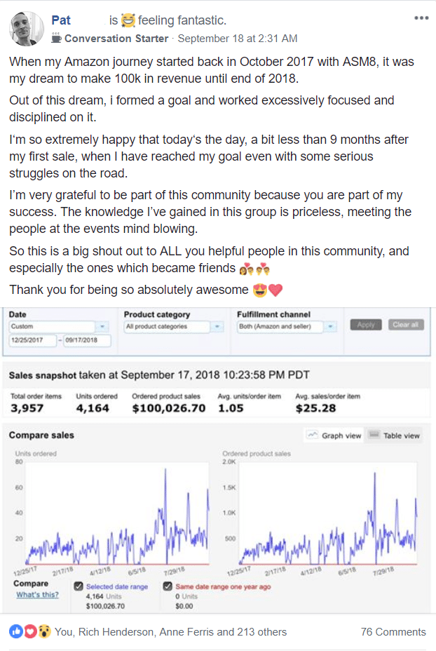 Amazing Selling Machine Success story