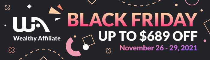 Wealthy Affiliate Black Friday Deal 2021