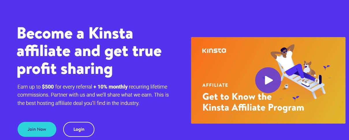 Kinsta Web Hosting Recurring Affiliate Program