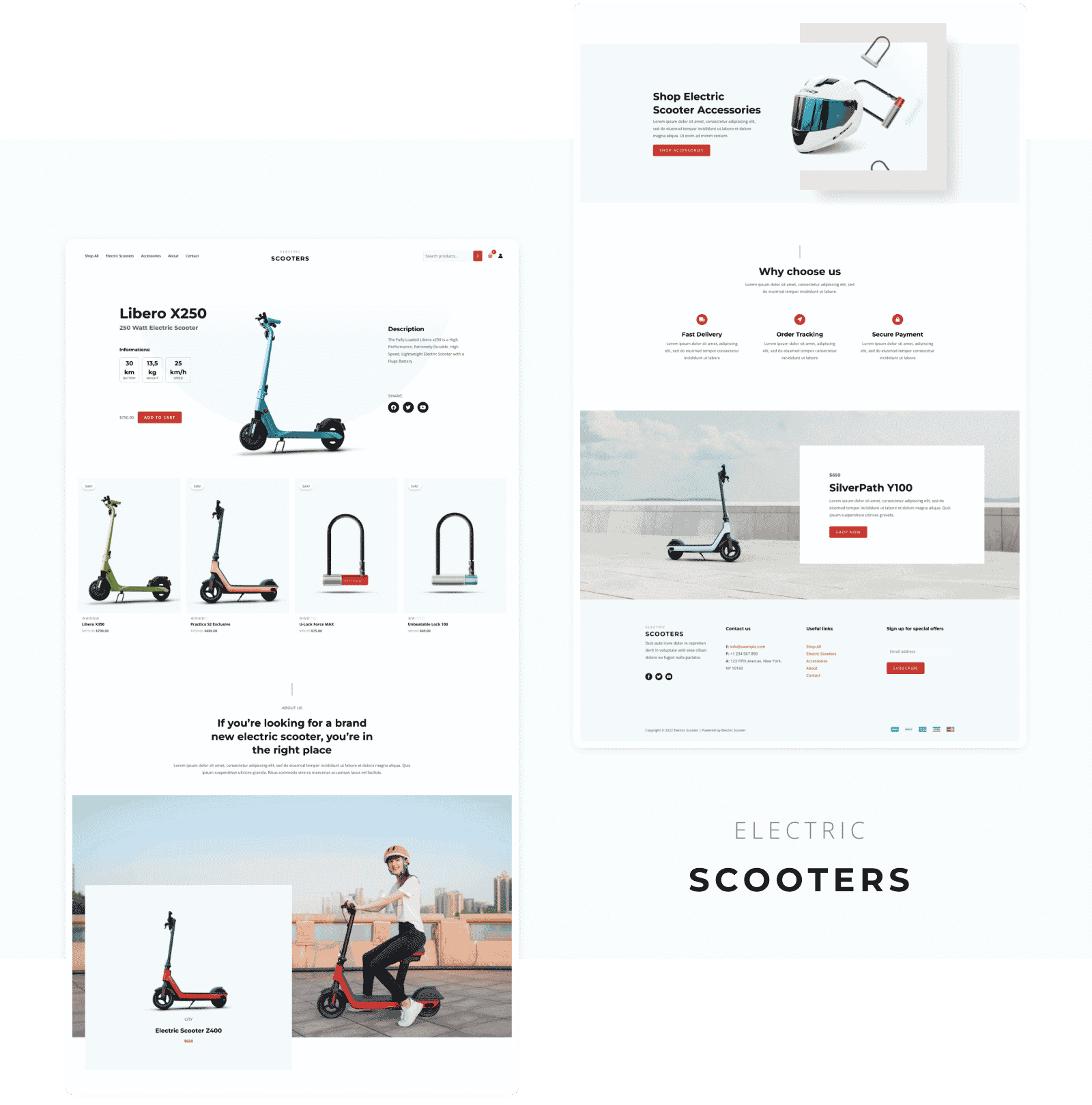  Electric-Scooters-WooCommerce-Starter-Template