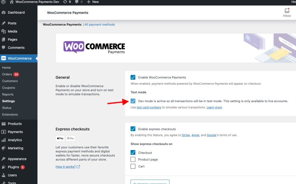 WooCommerce Test Mode