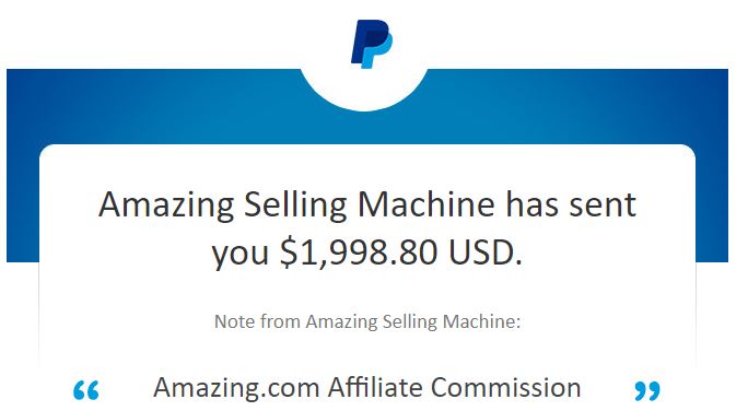 Amazing Selling Machine Commissions