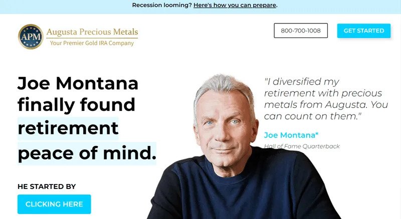 Joe Montana Endorses Augusta Precious Metals