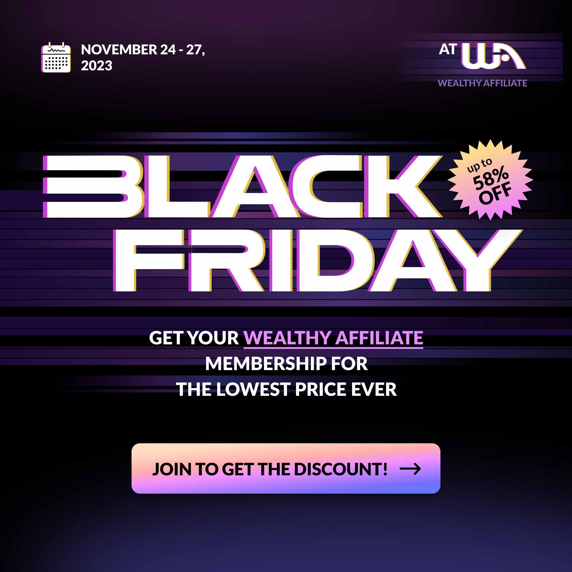 Wealthy Affiliate Black Friday Deal