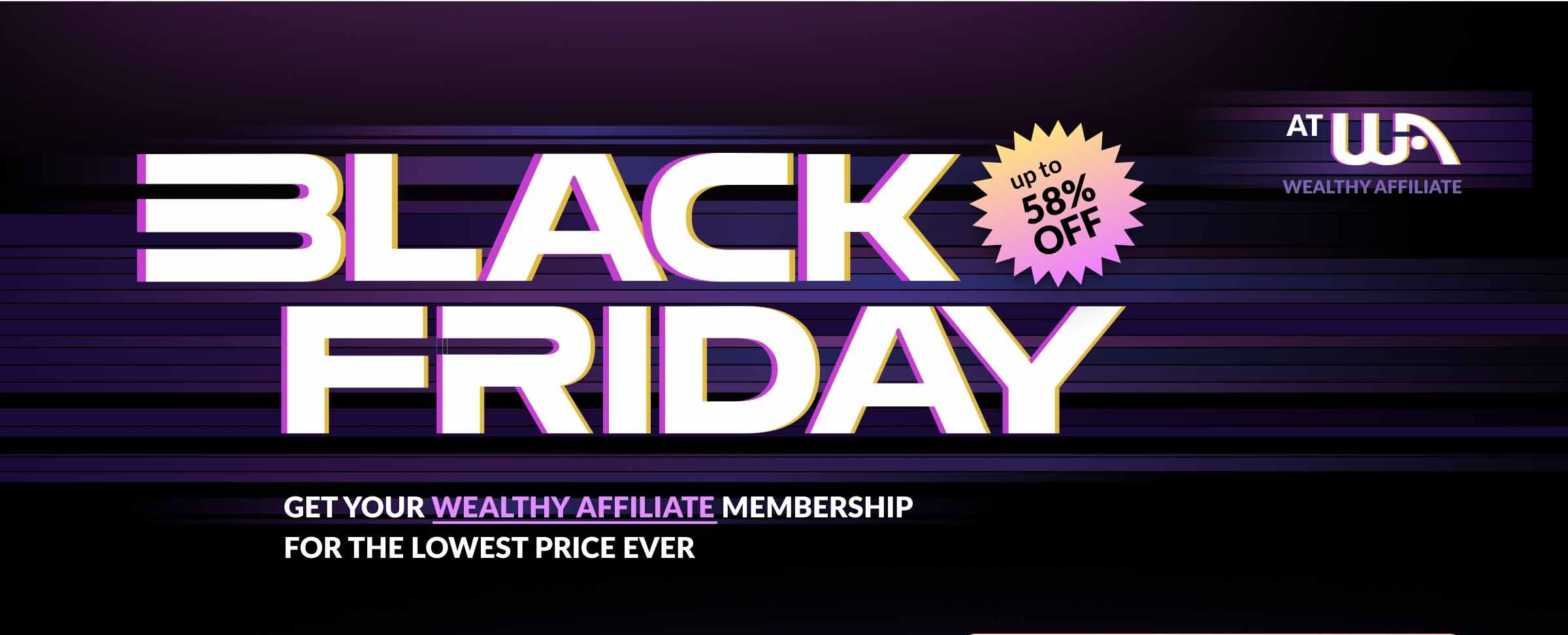 Wealthy Affiliate Black Friday Sales