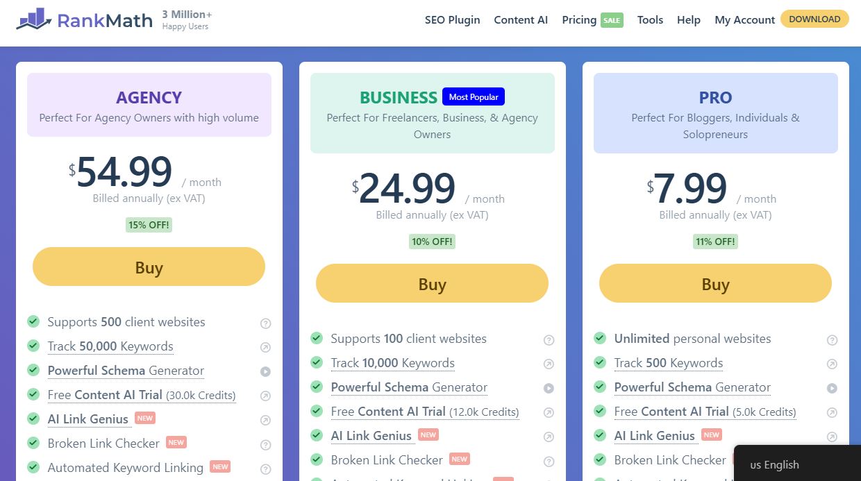 Rankmanth AI Link Genius Review - Pricing