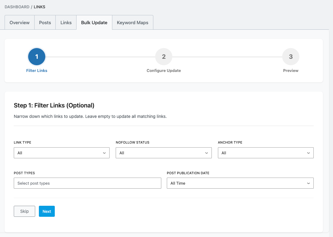 Rankmath Link Genius Review - Bulk Link Update