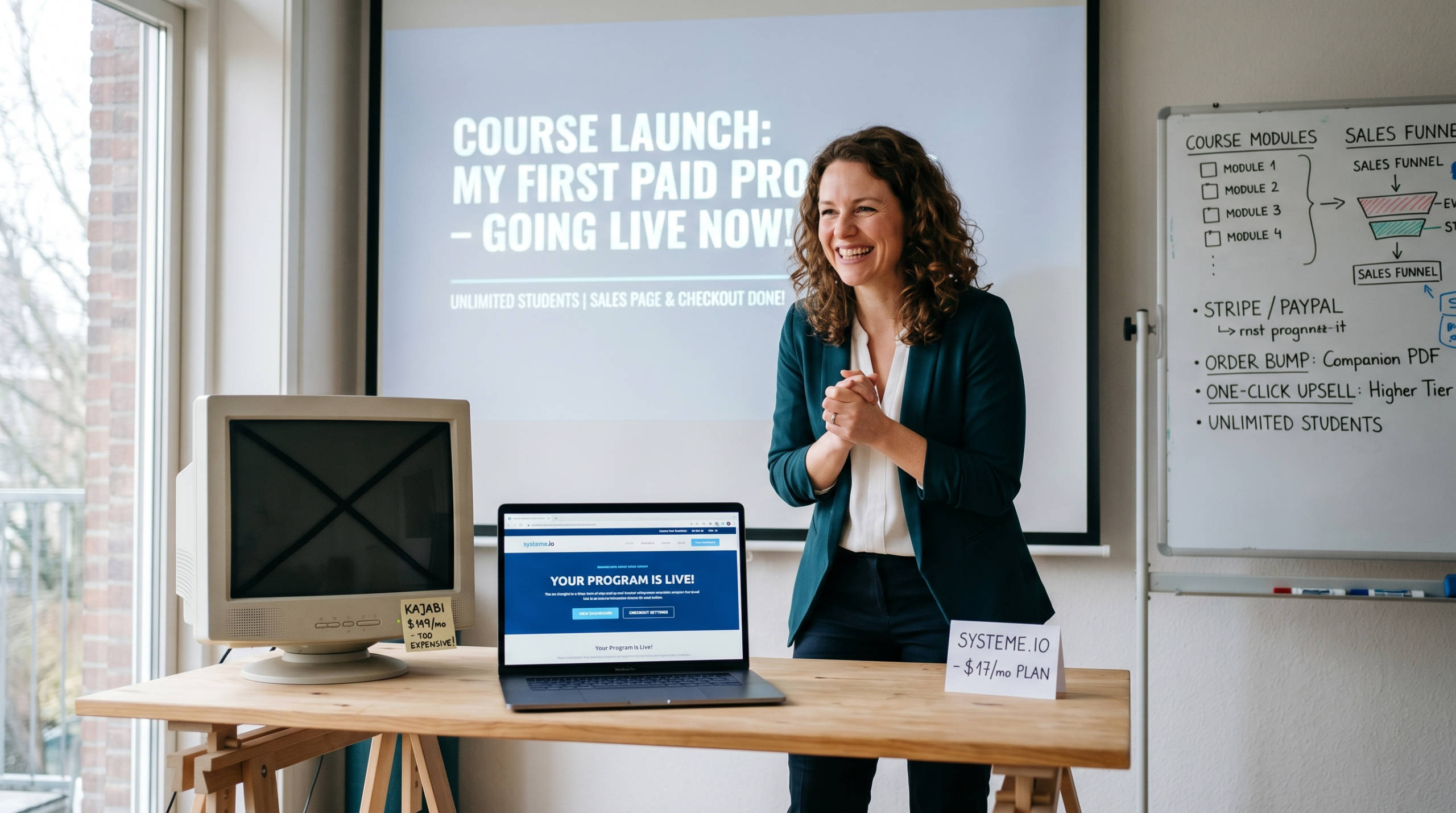 Systemeio Review-Course-creator-launching-their-first-paid-program