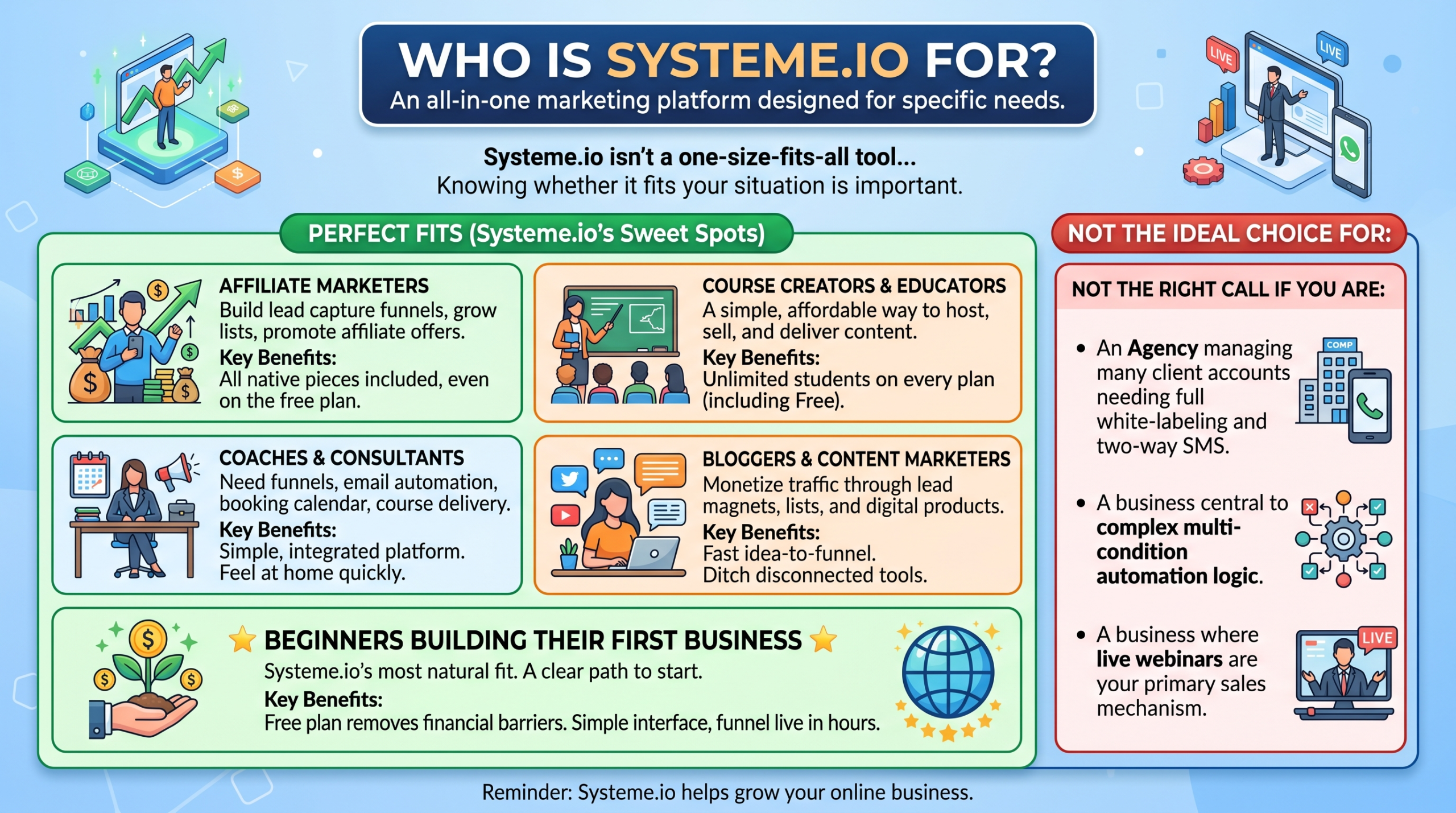 Systeme.io Review - Who is it for?