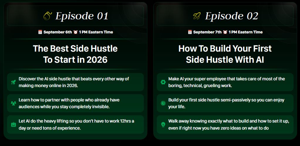 Side Hustle Summit Review - Days