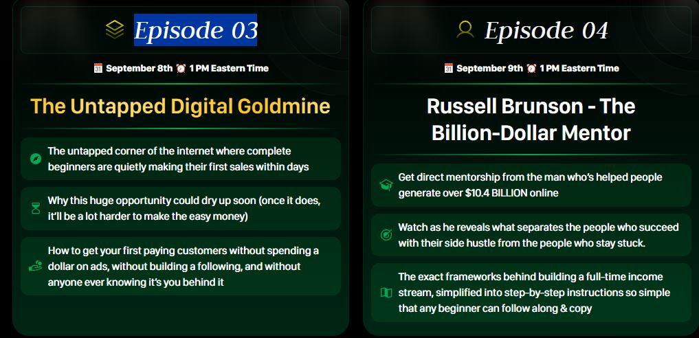 Side Hustle Summit Review - Episode 3 & 4