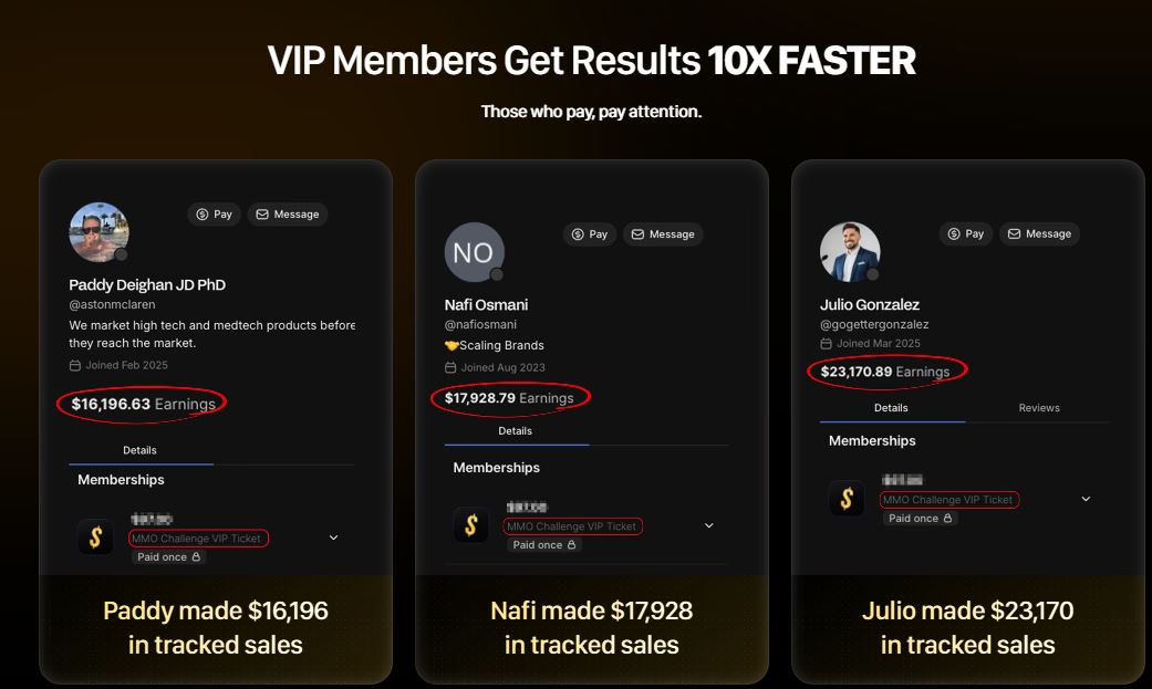 Side Hustle Summit - Past Student Results