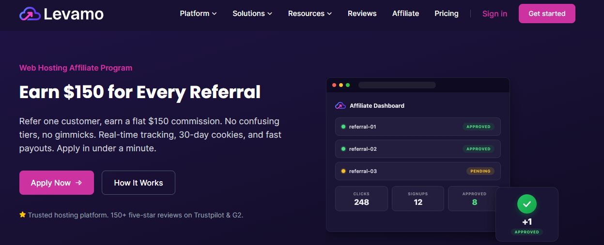 Levamo Hosting Recurring Affiliate Program